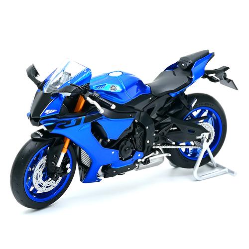 雅马哈yamahar1蓝摩托车汽车模型cm118机车合金收藏摆件定制款